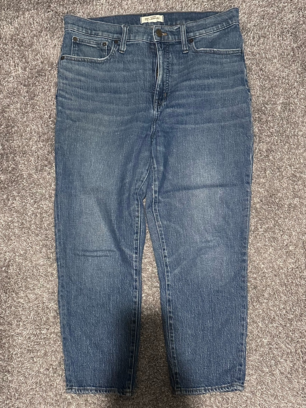 Madewell Straight-Leg Jeans in Medium Blue Wash